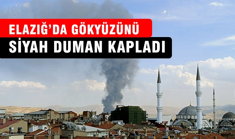 Elazığ’da fabrika yangını!