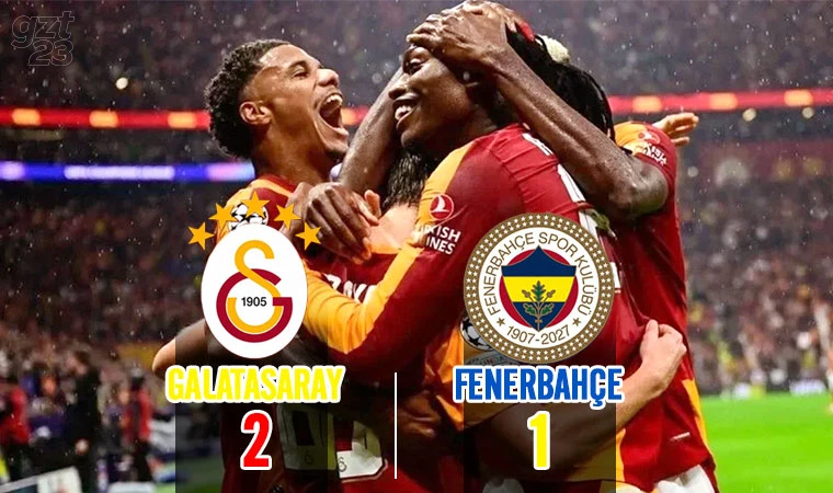 Derbide zafer Galatasaray'ın!