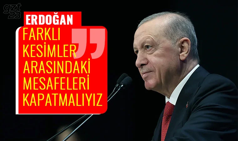 Erdoğan; "Uzlaşmalıyız."