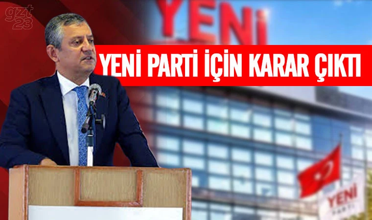 Yeni Parti ismi değişmeyecek