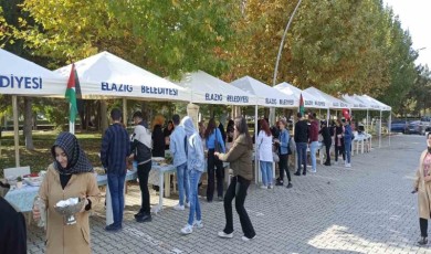 Fırat Üniversitesi Kadın Kolları’ndan Filistin’e yardım etkinliği