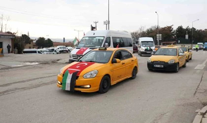 Elazığ’da ”Gazze’ye Yol Olduk” konvoyu