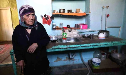Elazığ’da yaşlı kadının yaşam mücadelesi