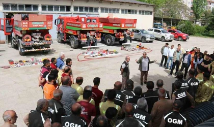 Yangın ile mücadele eğitimleri sürüyor