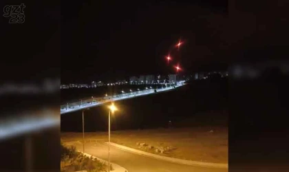 Elazığ’da gökyüzünde ortaya çıkan ışıklar merak uyandırdı