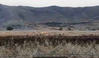 Tarlada çıkan anız yangını söndürüldü