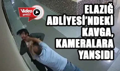 Adliyedeki kavga, kameralara yansıdı