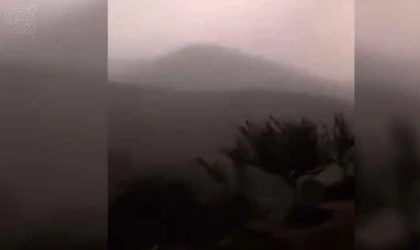 Elazığ’da fırtına etkili oldu