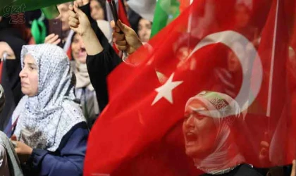 Filistin’e destek mitingi düzenlendi