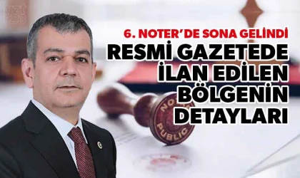 6. Noterin açılması için sona gelindi