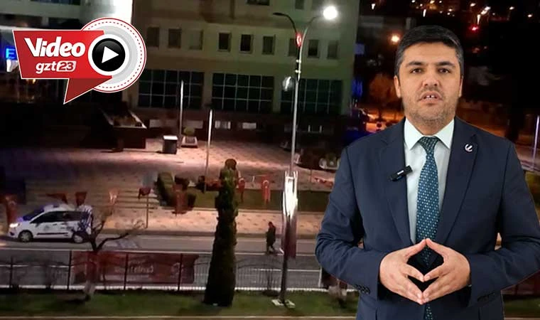 Elazığ'da Yeniden Refah Partisi'ne pankart engeli